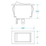 Seachoice Illuminated Rocker Switch, 3 Terminal, On/Off - 12421 - official Seachoice product image 7