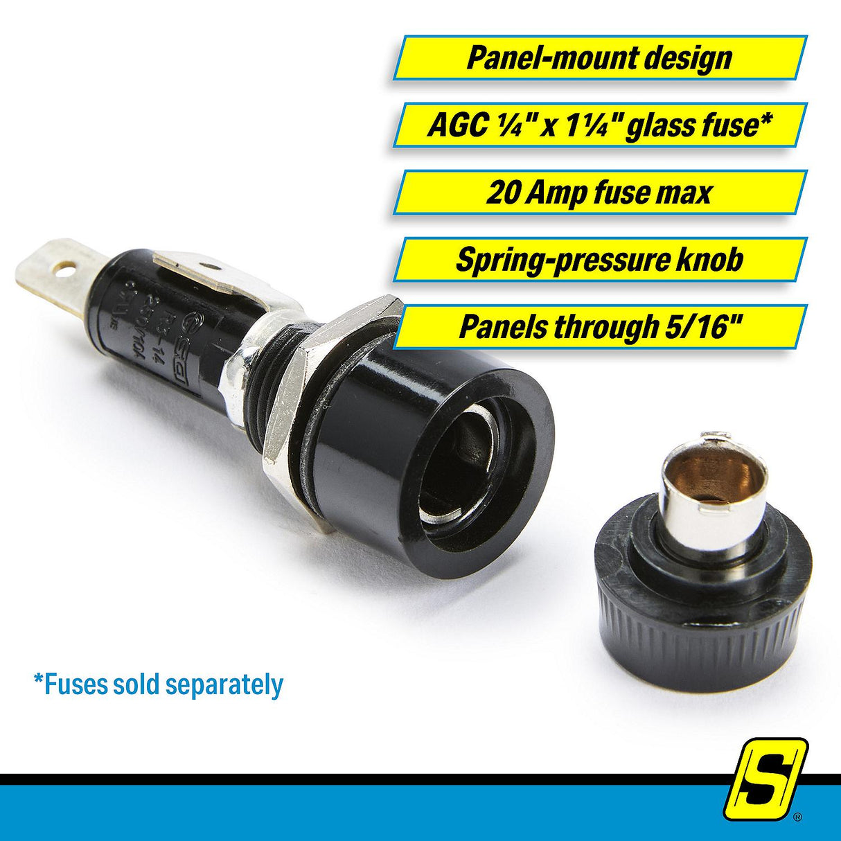 Seachoice Round Panel Mount Fuse Holders - 12601 - official Seachoice product image 4