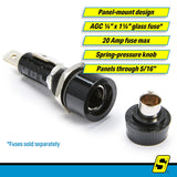 Seachoice Round Panel Mount Fuse Holders - 12601 - official Seachoice product image 4