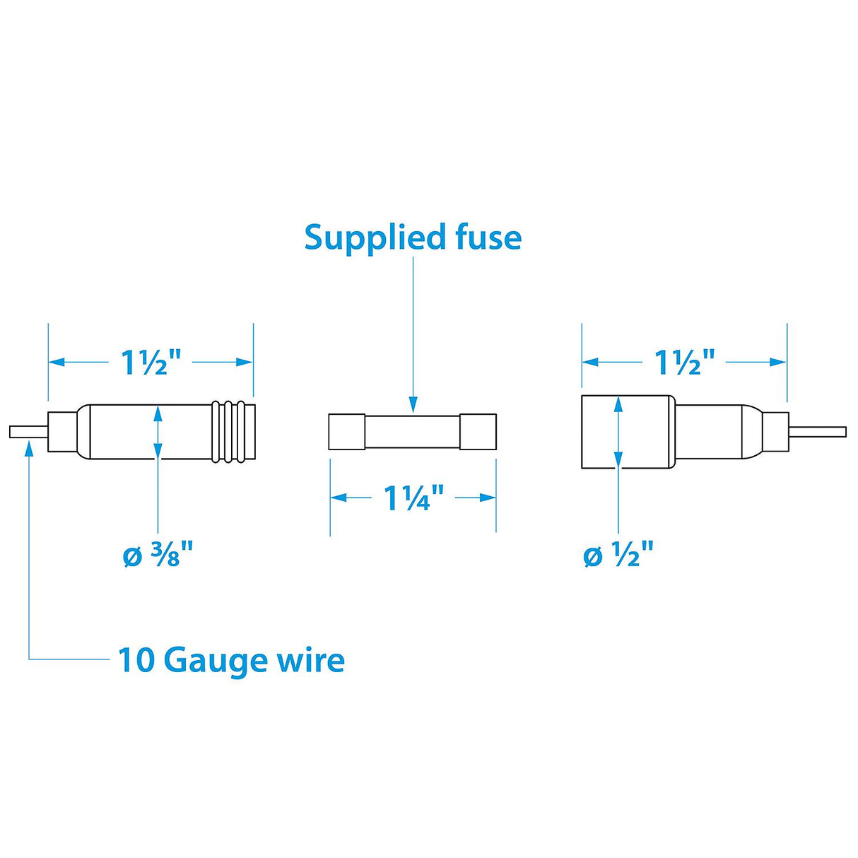 Seachoice in-Line Fuse Holder with Spare Fuse Compartment, Waterproof, 30 Amp Fuse - 12741 - official Seachoice product image 3