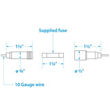 Seachoice in-Line Fuse Holder with Spare Fuse Compartment, Waterproof, 30 Amp Fuse - 12741 - official Seachoice product image 3
