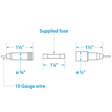 Seachoice in-Line Fuse Holder with Spare Fuse Compartment, Waterproof, 30 Amp Fuse - 12741 - official Seachoice product image 3