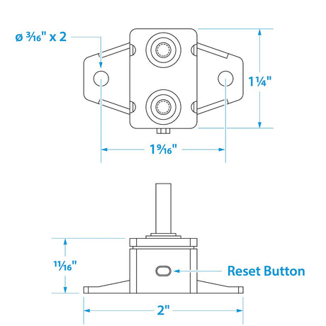 Seachoice 13071 Manual Reset Breaker, 40 Amp - 50-13071 - official Seachoice product image 8