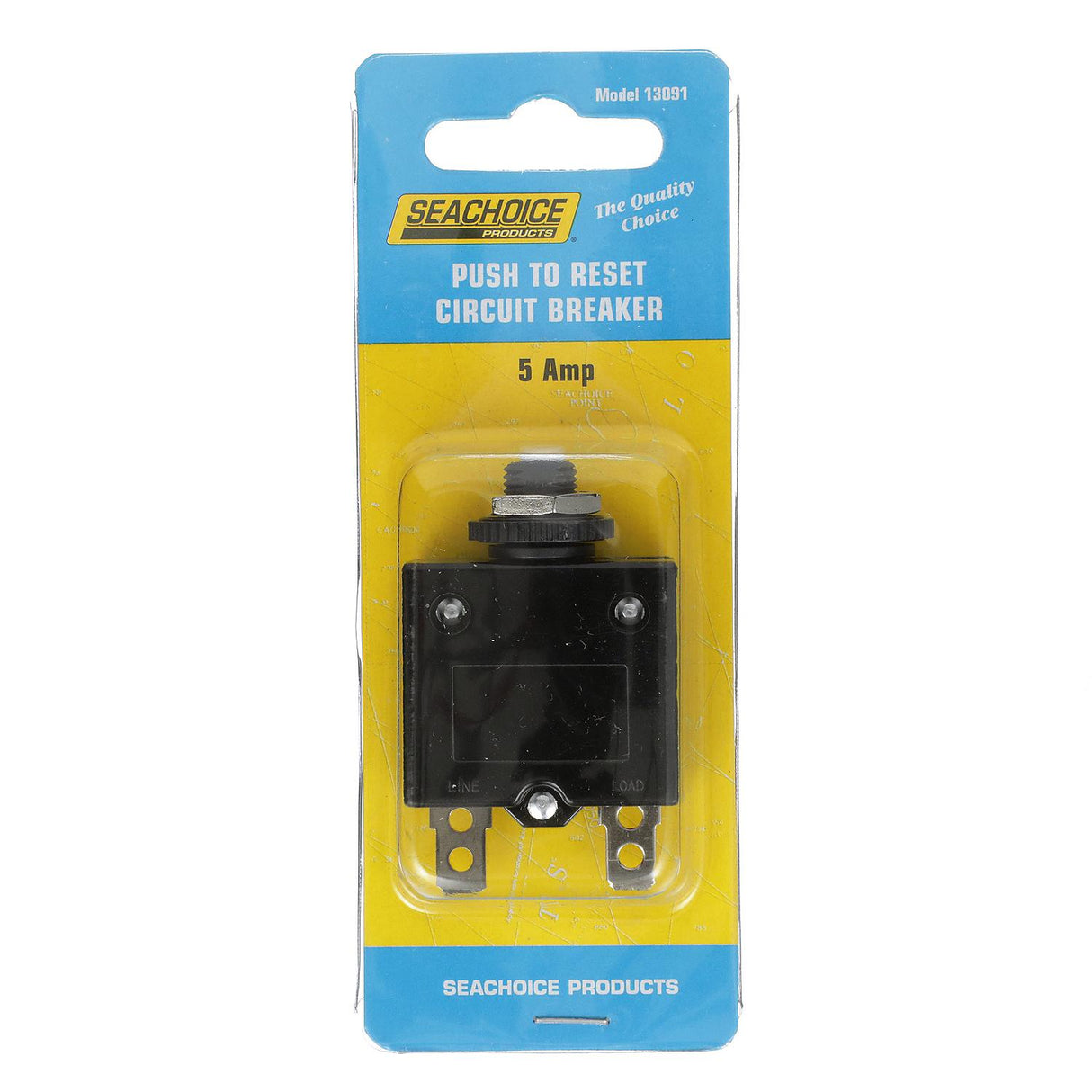 Seachoice Circuit Breaker, Push to Reset, 5 Amp - 13091 - official Seachoice product image 6