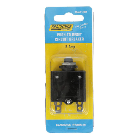 Seachoice Circuit Breaker, Push to Reset, 5 Amp - 13091 - official Seachoice product image 6