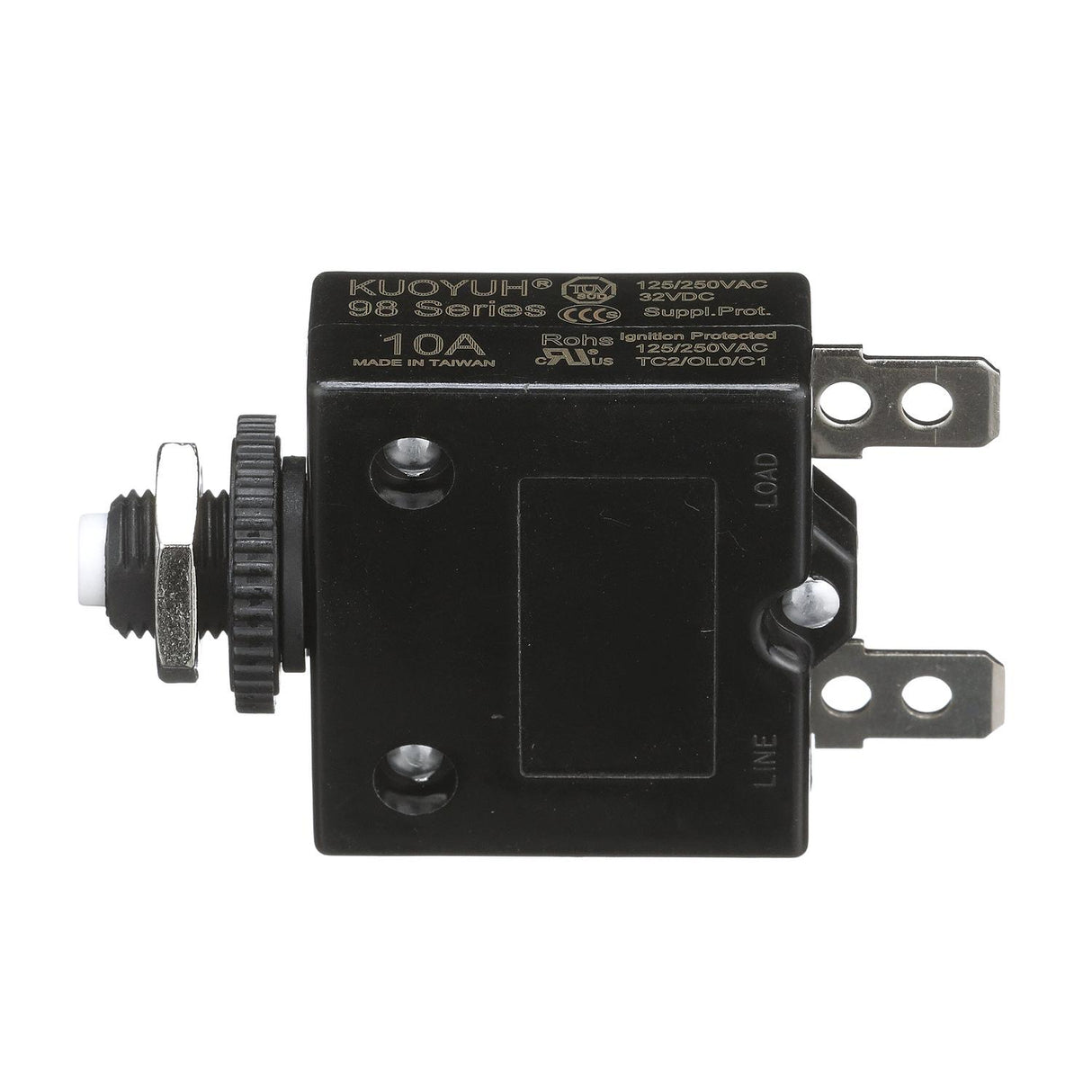 Seachoice Circuit Breaker, Push to Reset, 10 Amp - 13111 - official Seachoice product image 6