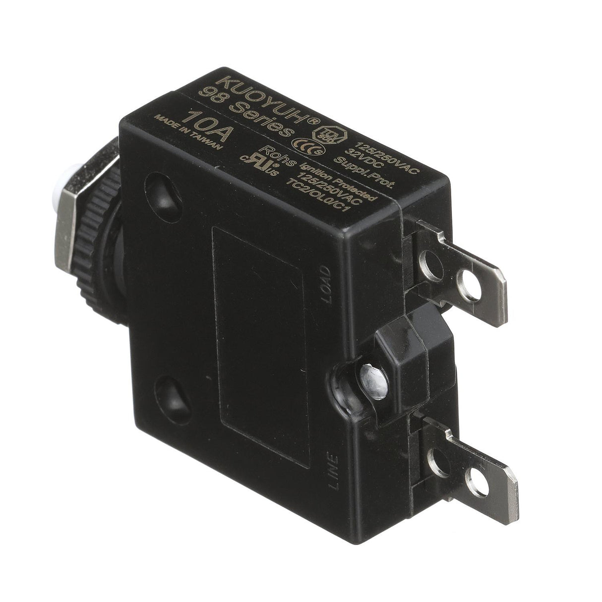 Seachoice Circuit Breaker, Push to Reset, 10 Amp - 13111