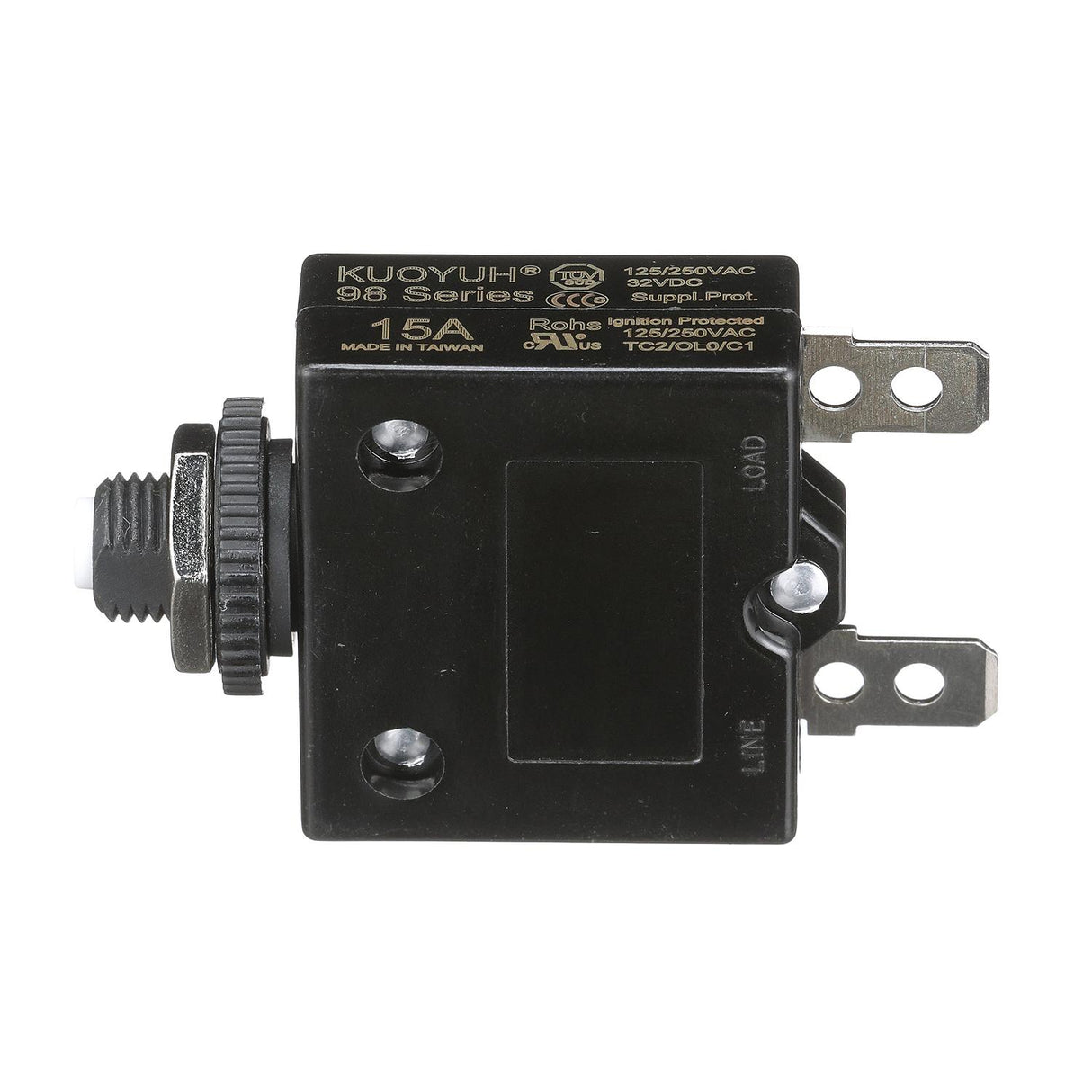 Seachoice Circuit Breaker, Push to Reset, 15 Amp - 13131 - official Seachoice product image 5