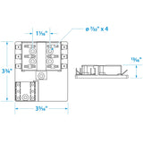 Seachoice 13301 Fuse Block ATO/ATC, 6 Gang Ground Bar 12V - SC50-13301 - official Seachoice product image 5