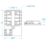 Seachoice Fuse Block ATO/ATC, 10 Gang Ground Bar 12V - SC50-13311 - official Seachoice product image 5