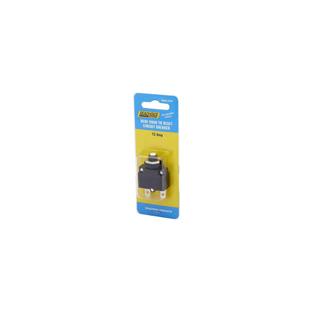 Seachoice Mini Push to Reset Circuit Breaker, 15 AMP - 13401 - official Seachoice product image 3
