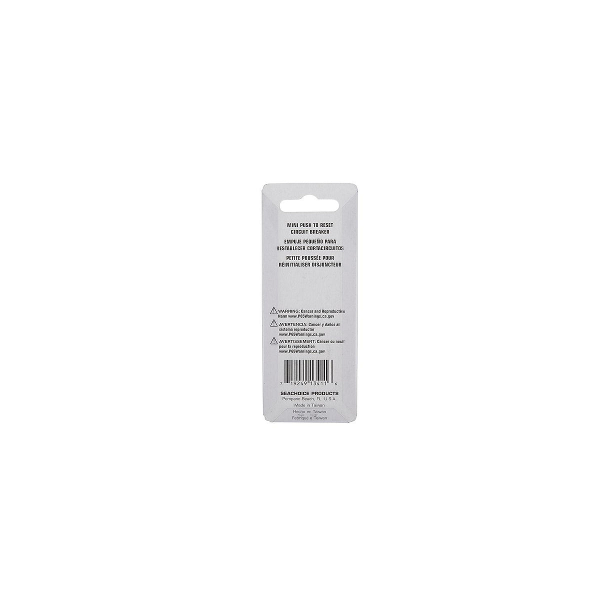 Seachoice Mini Push to Reset Circuit Breaker, 20 AMP - 13411