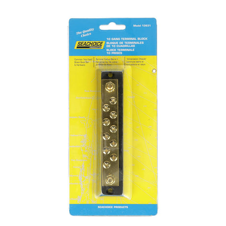 Seachoice 13631 Terminal Block, 10-Gang, Brass Clips and Contacts - 13631 - official Seachoice product image 7