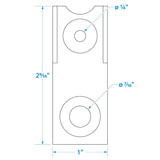 Seachoice Circuit Breaker Bracket, Fits 20, 30, 40, Or 50 Amp Dual Stud Manual Reset Breakers - SC50-13711 - official Seachoice product image 3