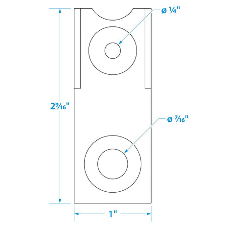 Seachoice Circuit Breaker Bracket, Fits 20, 30, 40, Or 50 Amp Dual Stud Manual Reset Breakers - SC50-13711 - official Seachoice product image 3
