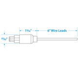 Seachoice Trolling Motor Plug, Straight, Male, Motor Side, 6 in. Lead Wires - SC50-13751 - official Seachoice product image 5