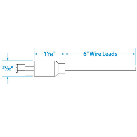 Seachoice Trolling Motor Plug, Straight, Male, Motor Side, 6 in. Lead Wires - SC50-13751 - official Seachoice product image 5
