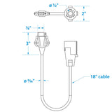 Seachoice 7 Way Trailer Connector - 13811 - official Seachoice product image 3