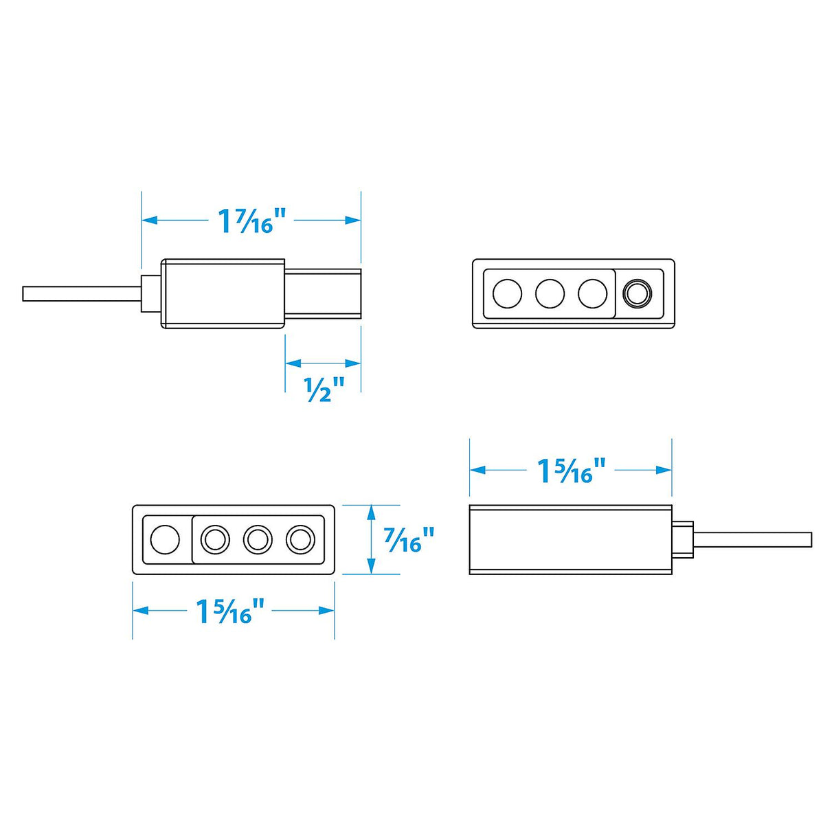 Seachoice Trailer Y Harness, Marine Grade, for Wishbone Trailers, 25 Ft. Long, 48 in., Vehicle Side Connectors - 13961 - official Seachoice product image 5