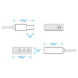 Seachoice Trailer Y Harness, Marine Grade, for Wishbone Trailers, 25 Ft. Long, 48 in., Vehicle Side Connectors - 13961 - official Seachoice product image 5
