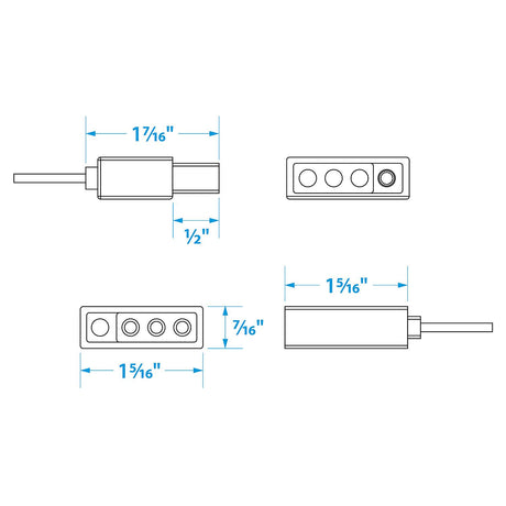 Seachoice Trailer Y Harness, Marine Grade, for Wishbone Trailers, 25 Ft. Long, 48 in., Vehicle Side Connectors - 13961 - official Seachoice product image 5