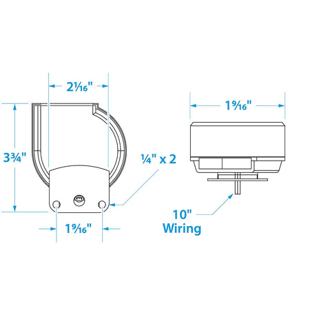 Seachoice Compact Electric Horn w/ Stainless Steel Cover, Single, 105 dB, 8 Amp - 14501 - official Seachoice product image 5