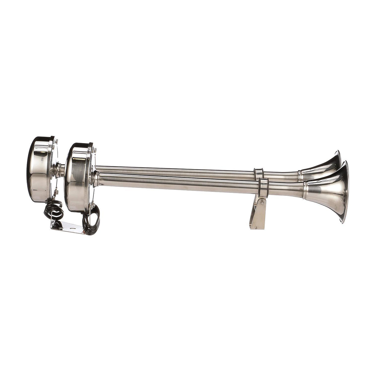 Seachoice 14561 Stainless Steel Dual Trumpet Horn, Vibration-Free Mounting Pad, 20-3/4 in. Long, 12V - 14561 - official Seachoice product image 5