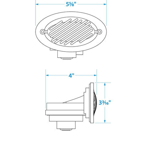 Seachoice 14571 Hidden Boat Horn, ABYC and NMMA Standard, Stainless Steel Cover - SC50-14571 - official Seachoice product image 6