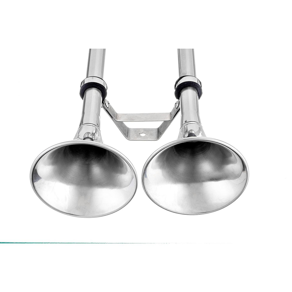 Seachoice 14631 Dual Trumpet Electric Horn, Stainless Steel, 123 dB Rating, 24V, 5 Max Amps. 18-1/2 in. L X 8 in. W X 5 in. H - HYF-305LT-24V - official Seachoice product image 4