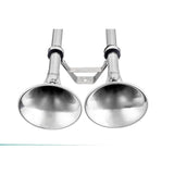 Seachoice 14631 Dual Trumpet Electric Horn, Stainless Steel, 123 dB Rating, 24V, 5 Max Amps. 18-1/2 in. L X 8 in. W X 5 in. H - HYF-305LT-24V - official Seachoice product image 4