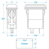 Seachoice Dual USB Outlet, 12-24V - A13-208 - official Seachoice product image 5