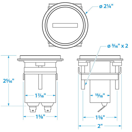 Seachoice 15301 Hourmeter Gauge for Boats, Round, 2 in., Stainless Steel Bezel - SC50-15301 - official Seachoice product image 4
