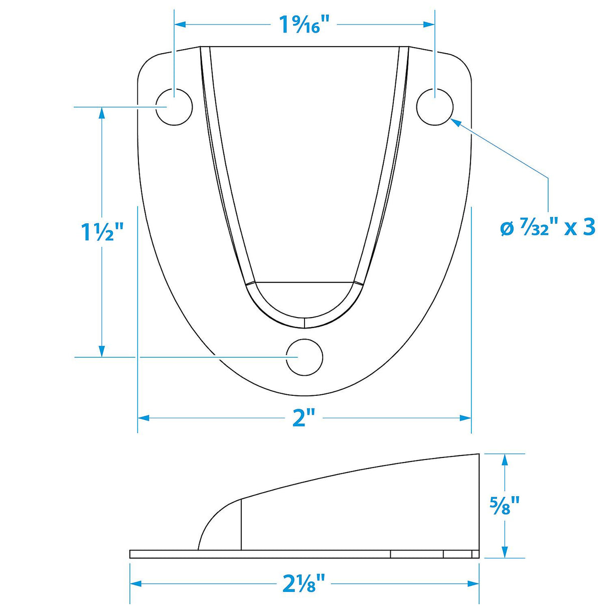 Seachoice Clam Shell Vent, 2 In. X 2-3/32 In., Chrome-Plated Brass - 16131 - official Seachoice product image 5