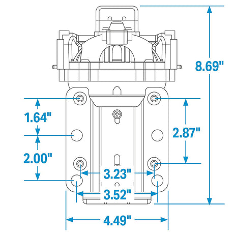 Seachoice 17883 Water-Pressure Pump, 12V, 3.5 GPM, 60 PSI - NMDP1-040-060-52A - image 4