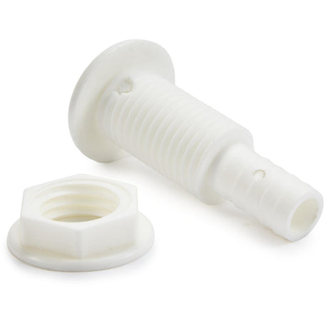 Seachoice 5/8" White Plastic Thru-Hull w/Broad Flange - 50-18031 - official Seachoice product image 5