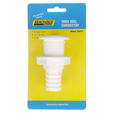 Seachoice Thru-Hull Connector w/ Broad Flange, Fits 1 In. ID Hose, 1-1/4 In. Max Hull - 50-18071 - official Seachoice product image 3
