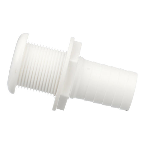 Seachoice 18091 Thru-Hull Connector w/ Broad Flange, White Finish, 1.125 In. - 50-18091 - official Seachoice product image 3