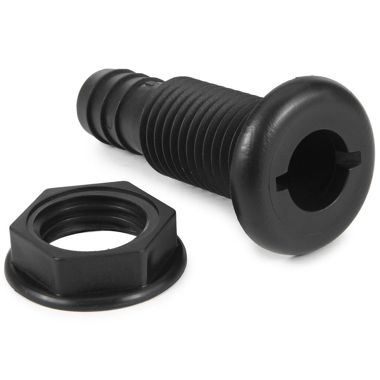 Seachoice 3/4" Black Plastic Thru-Hull w/Broad Flange - 50-18151 - official Seachoice product image 6