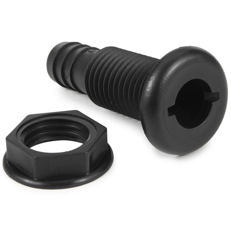Seachoice 3/4" Black Plastic Thru-Hull w/Broad Flange - 50-18151 - official Seachoice product image 6