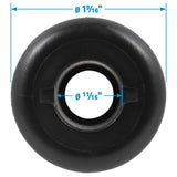 Seachoice 3/4" Black Plastic Thru-Hull w/Broad Flange - 50-18151 - official Seachoice product image 4