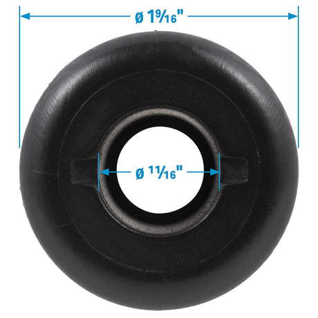 Seachoice 3/4" Black Plastic Thru-Hull w/Broad Flange - 50-18151 - official Seachoice product image 4