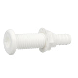 Seachoice Polypropylene Extra Long Thru-Hull Connector for 3/4 in. ID Hose, White Finish - 18161 - official Seachoice product image 2