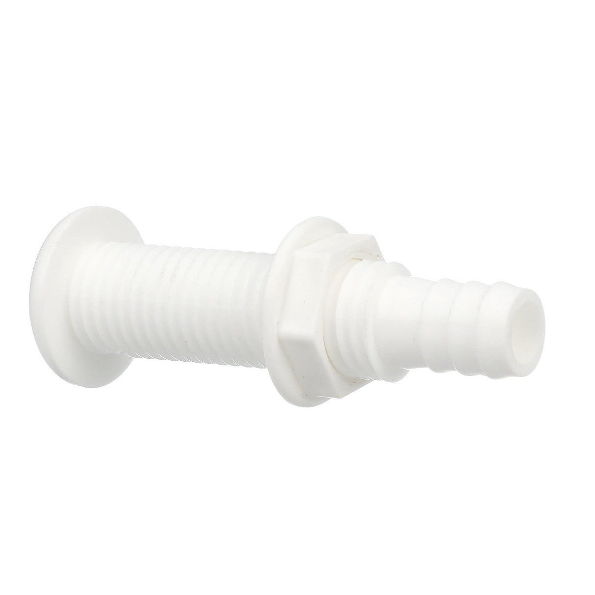 Seachoice Polypropylene Extra Long Thru-Hull Connector for 3/4 in. ID Hose, White Finish - 18161 - official Seachoice product image 5