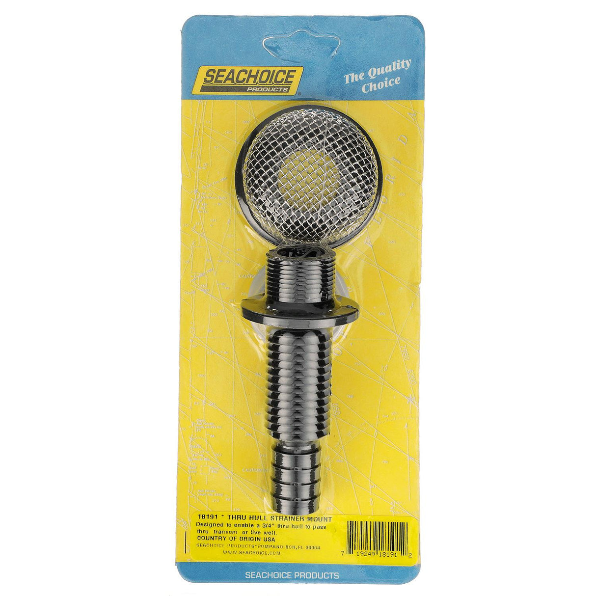 Seachoice Thru-Hull Strainer Mount With Aerator Screen, Fits 3/4 In. Hose - 18191 - official Seachoice product image 7