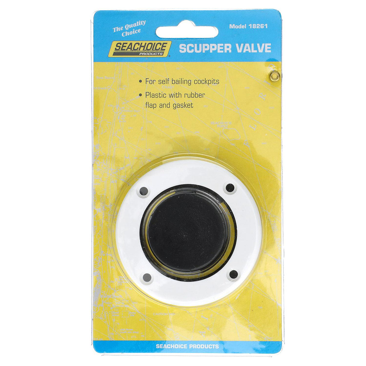 Seachoice Boat Self-Bailing Cockpit Mounted, 2-7/8 In. Scupper Valve Kit - 18261 - official Seachoice product image 6