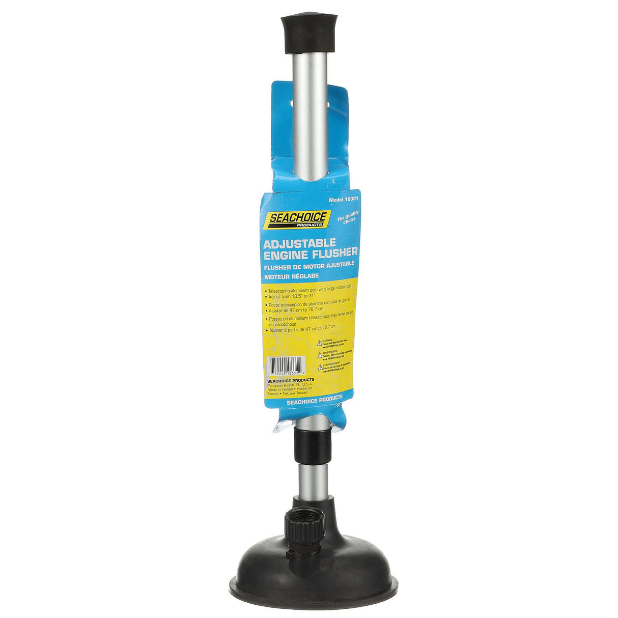 Seachoice Adjustable Inboard Engine Flusher w/ Telescoping Shaft, Perfect For Hard to Reach Motors - 18331