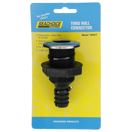 Seachoice Covered Thru-Hull Fitting w/ Stainless-Steel Flange, Fits 3/4 In. ID Hose - 50-18441 - official Seachoice product image 8