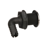 Seachoice 90-Degree Thru-Hull Connector, Fits 3/4 In. ID Hose, 1-3/8 In. Max Hull, White - 50-18541 - official Seachoice product image 2
