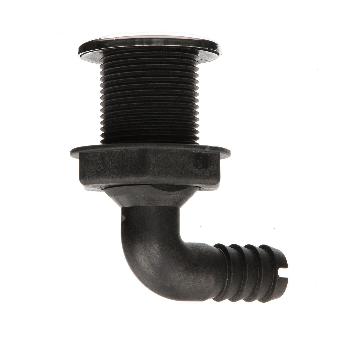 Seachoice 90-Degree Thru-Hull Connector, Fits 3/4 In. ID Hose, 1-3/8 In. Max Hull, White - 50-18541 - official Seachoice product image 5