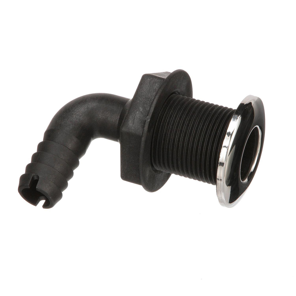 Seachoice 90-Degree Thru-Hull Connector, Fits 3/4 In. ID Hose, 1-3/8 In. Max Hull, White - 50-18541 - official Seachoice product image 7